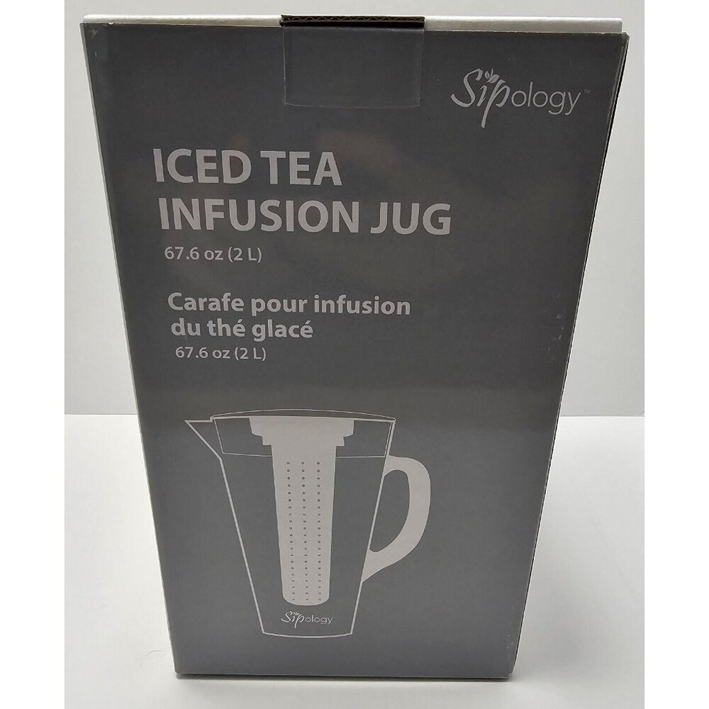 Sipology By Steeped Tea Iced Tea Infusion Jug Carafe Fruit Ice Infuser BPA Free